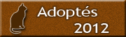 Chats adoptés en 2012